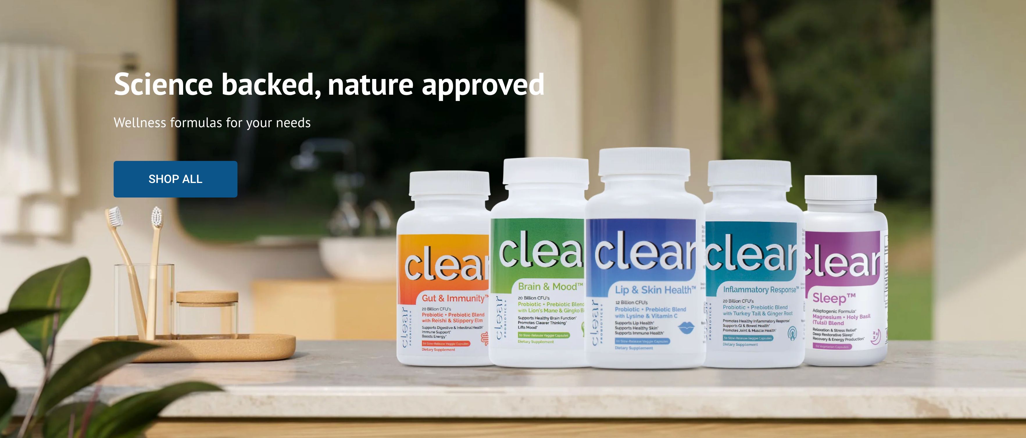 Clear Probiotics Homepage