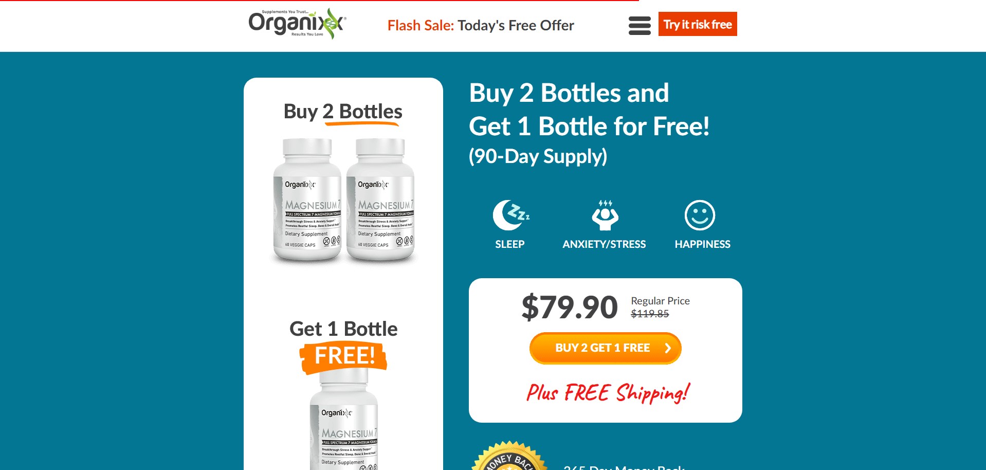 Organixx Magnesium 7 (ออร์แกนนิกซ์ แมกนีเซียม 7)