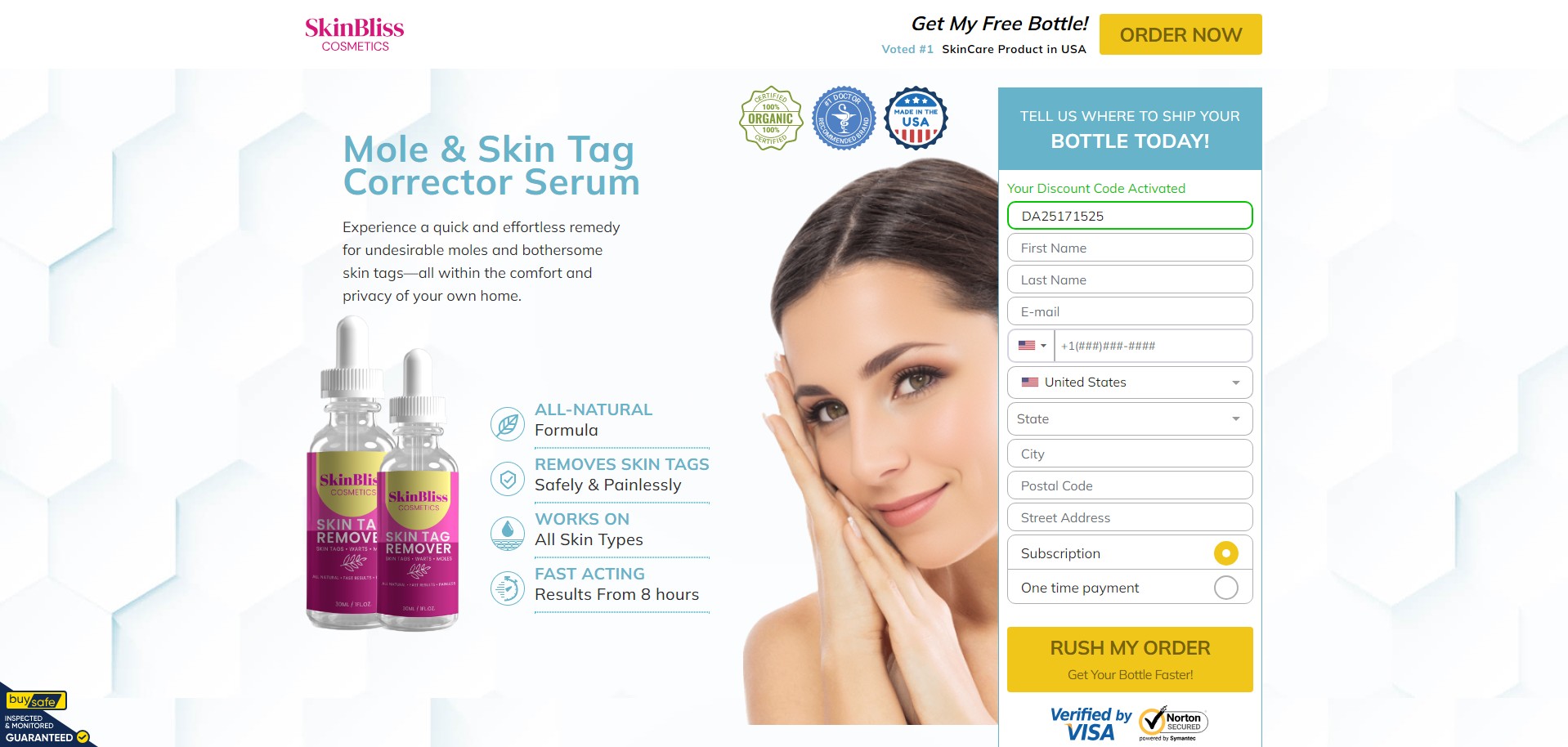 SkinBliss Cosmetics Skin Tag Remover (สกินบลิส คอสมิติกส์ สกินแท็ก รีมูฟเวอร์)